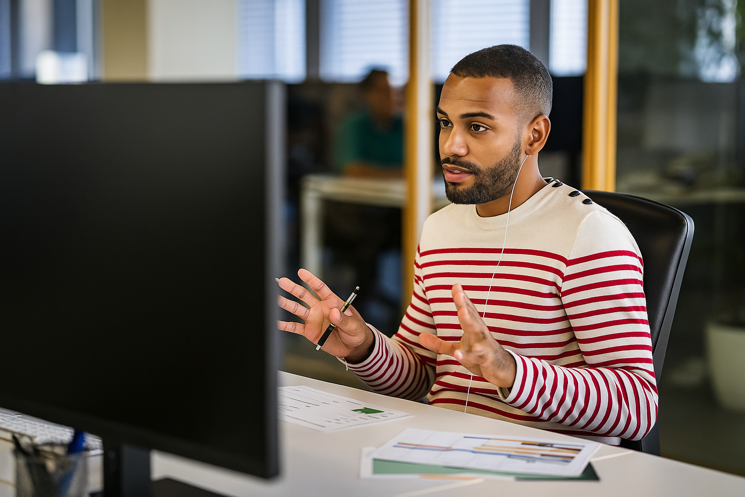 Person working at computer